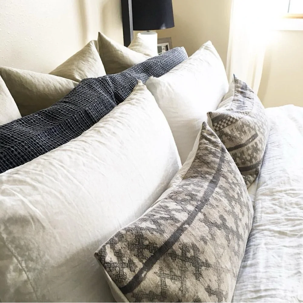 Pottery Barn Navy Textured Waffle Duvet Cover + 2 Shams
